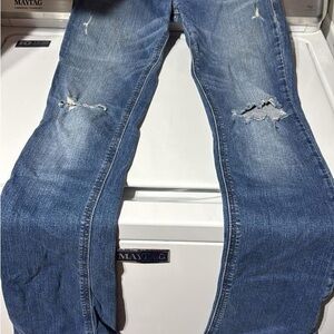 Hollister women's Light Blue Ripped Jeans